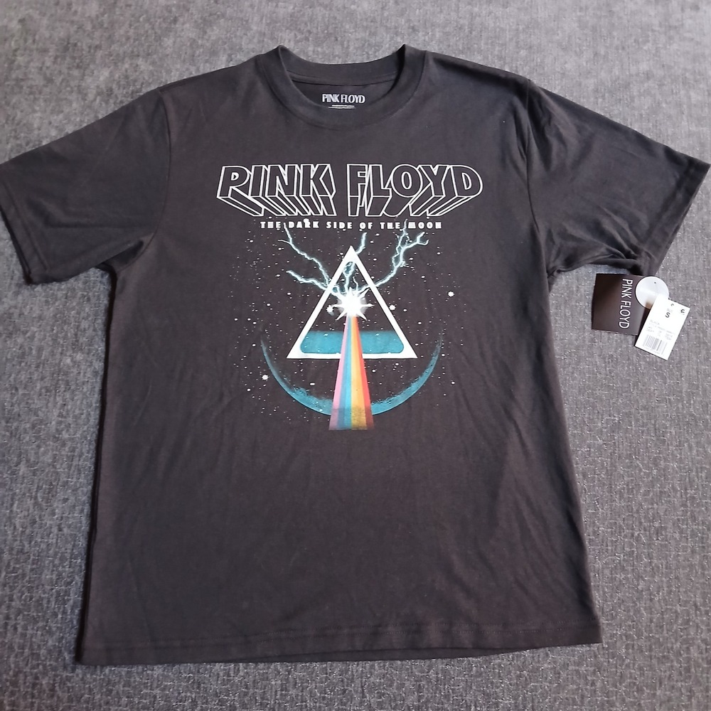Pink Floyd Dark Side of the Moon Graphic T-Shirt Black Small New!